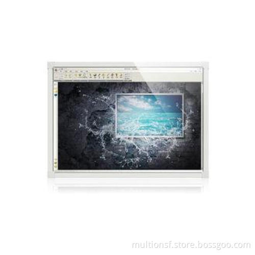Meeting E-Board Interactive Whiteboard White Black 85 Inch